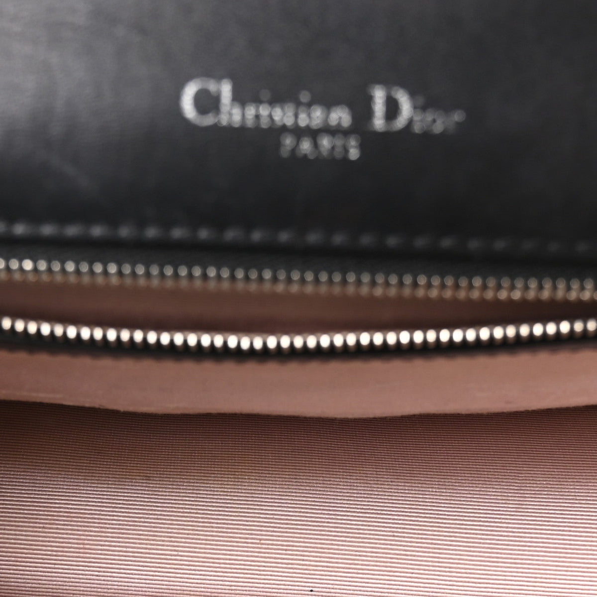 Patent Medium Diorama Flap Bag Black
