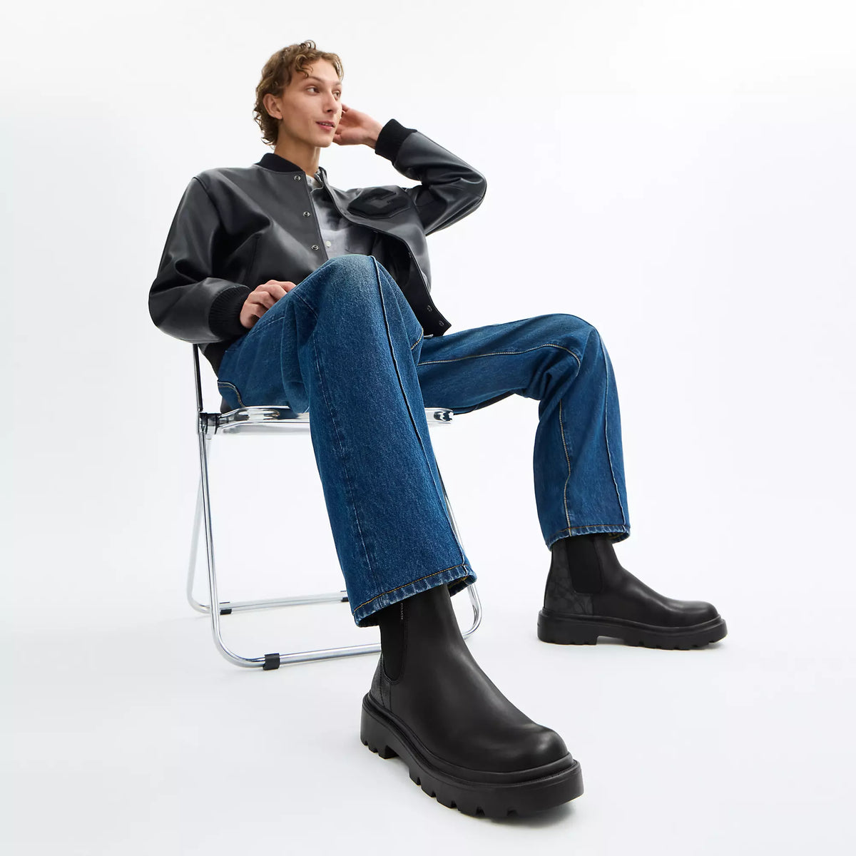 Coach Outlet Chelsea Boot With Signature Canvas