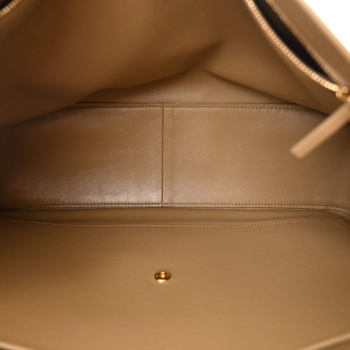Suede Calfskin Souplissimo Maxi Flap Dark Beige