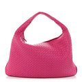 Nappa Intrecciato Medium Veneta Hobo Rosa Shock