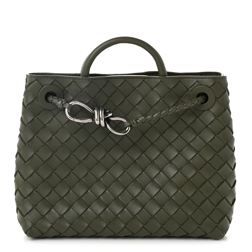 Nappa Intrecciato Small Andiamo Shoulder Bag Pickle