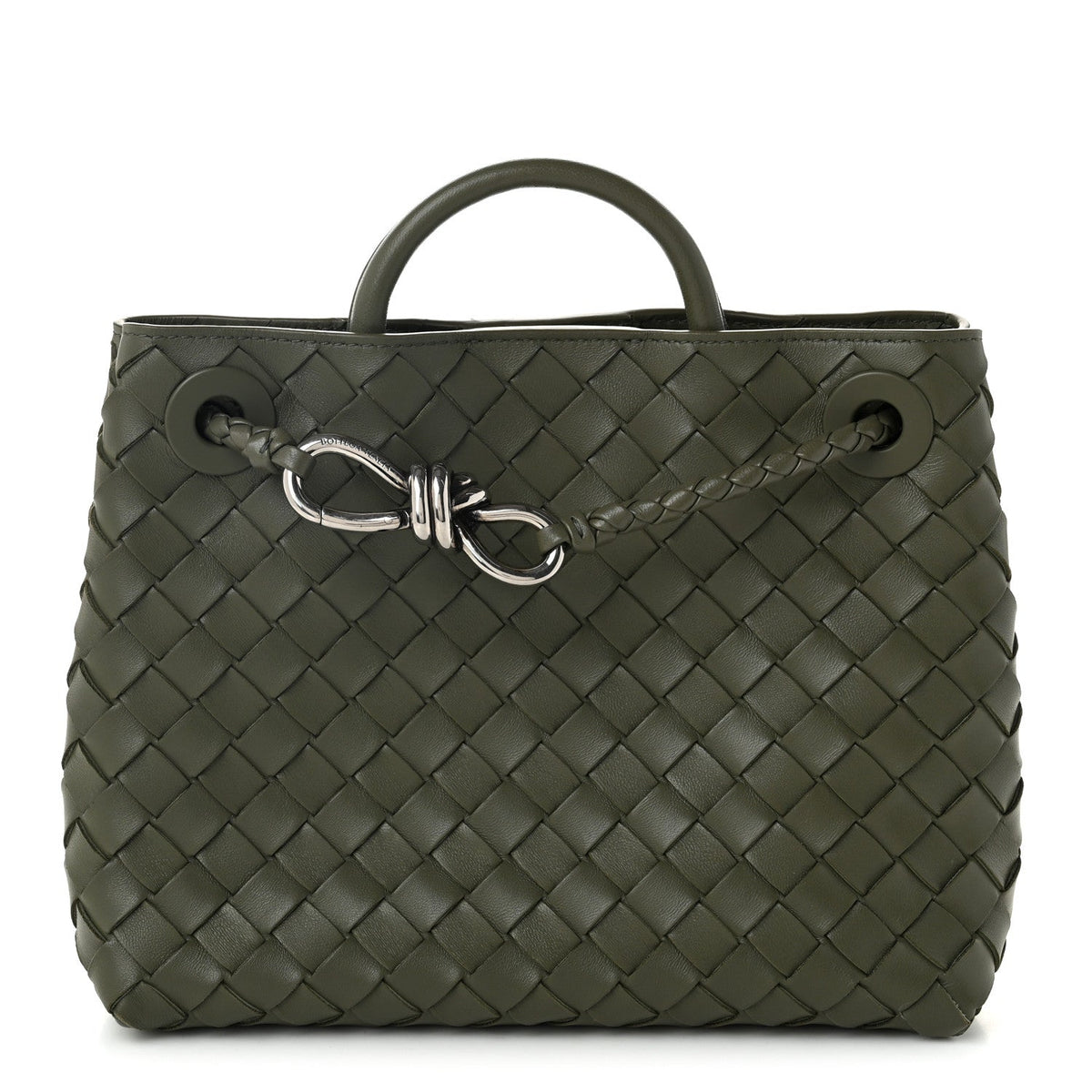 Nappa Intrecciato Small Andiamo Shoulder Bag Pickle