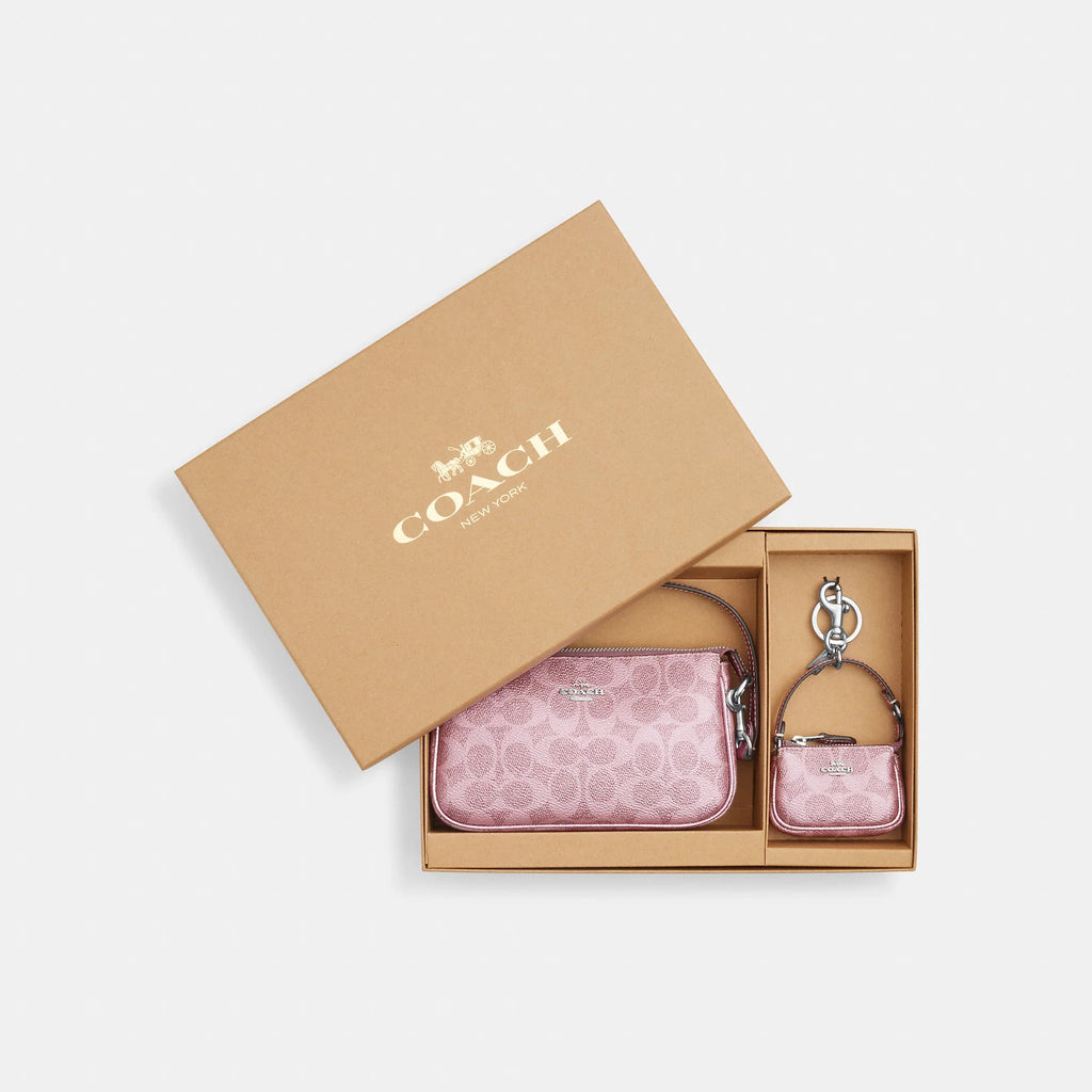 Coach Outlet Boxed Nolita 19 And Nolita Bag Charm Set In Signature Canvas