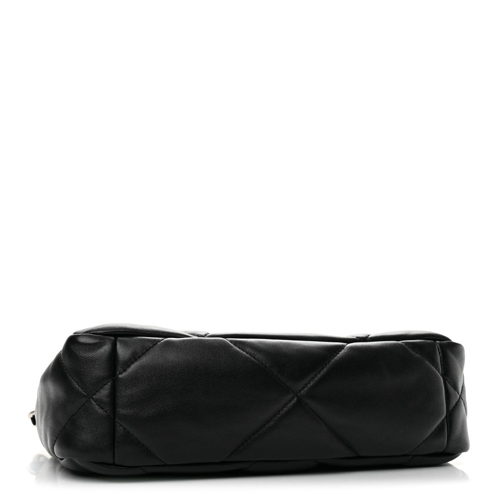 Lambskin Quilted Medium Chanel 19 Flap Black