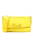 Satin Small Leopolda Shoulder Bag Yellow