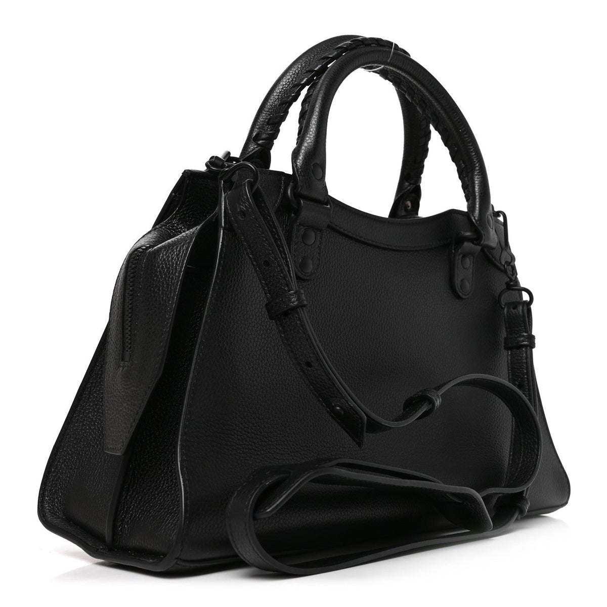 Grained Calfskin Neo Classic Black Hardware S City Black