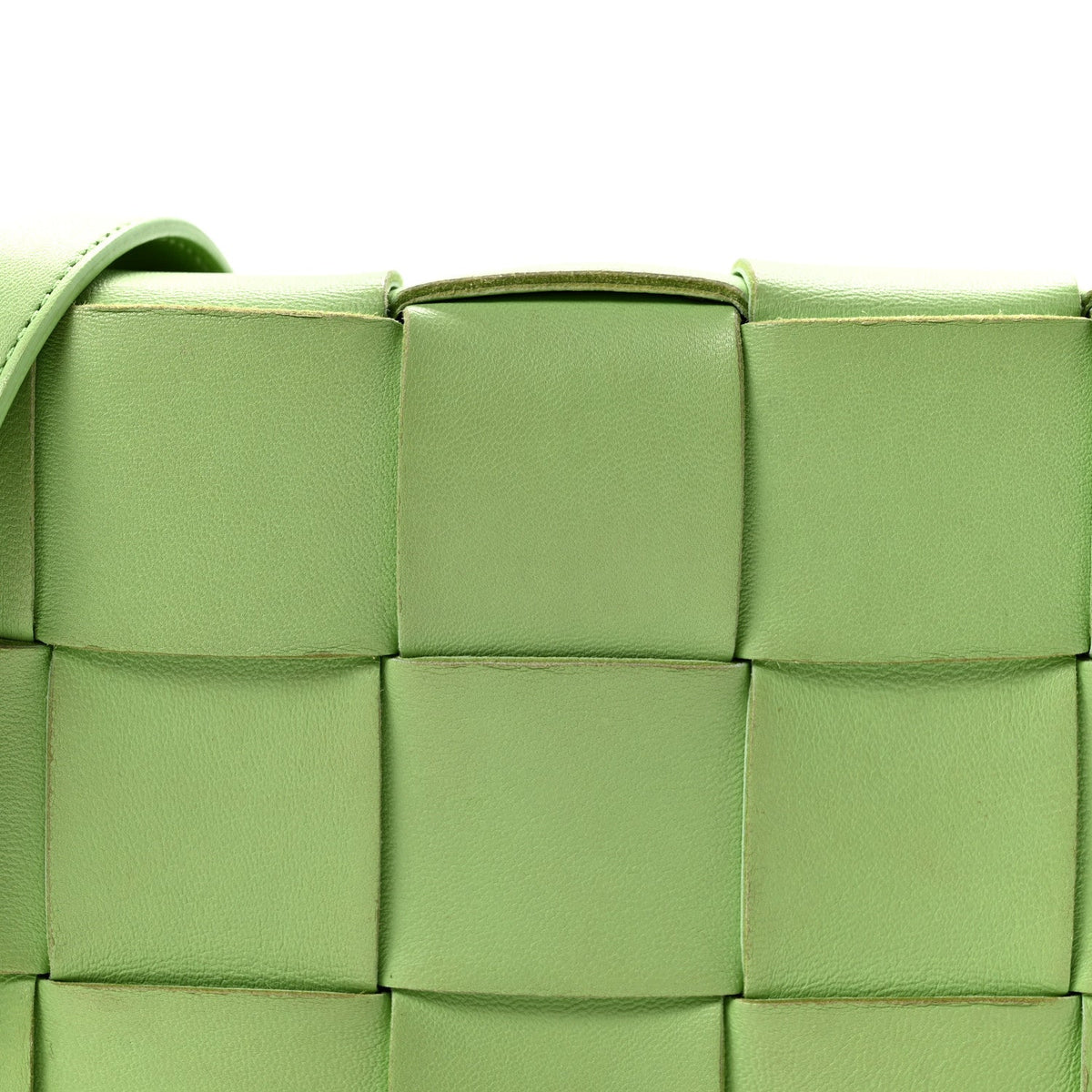 Lambskin Maxi Intrecciato Cassette Crossbody Bag Pistachio