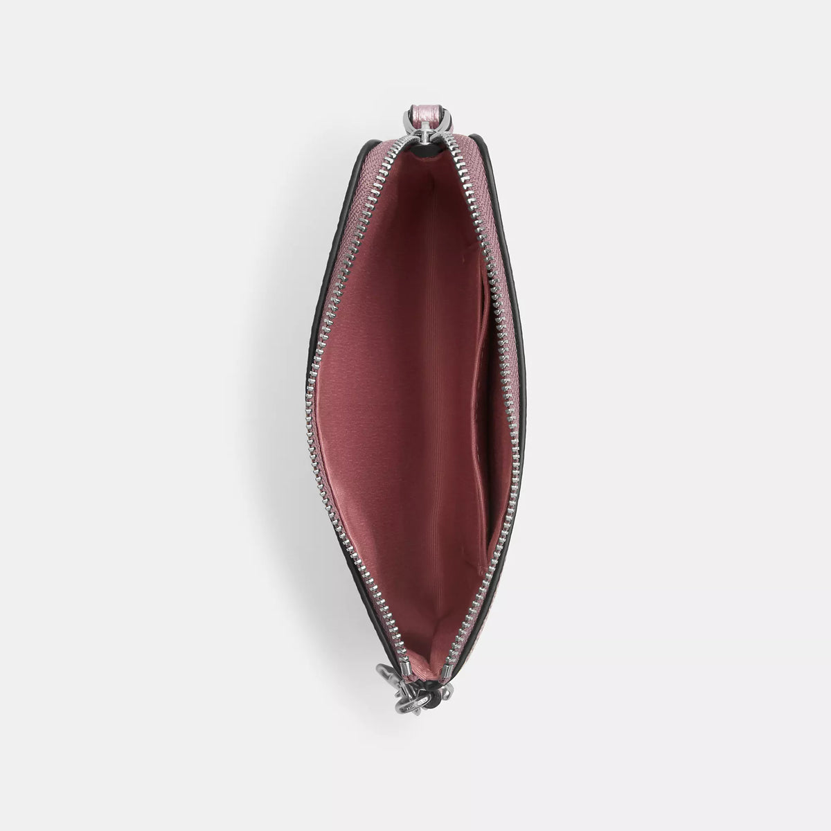 Coach Outlet Boxed Corner Zip Wristlet In Signature Canvas With Charms