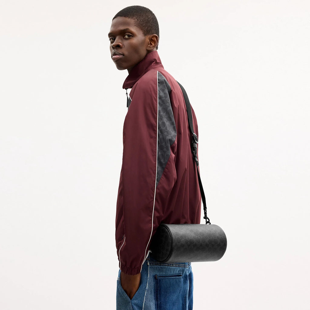 Coach Outlet Andre Barrel Bag 24 In Signature Canvas