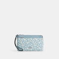 Coach Outlet Double Zip Wristlet With Floral Print