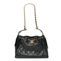 Caviar Quilted Small Chanel 25 Handbag Black