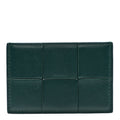 Nappa Maxi Intrecciato Card Holder Raintree
