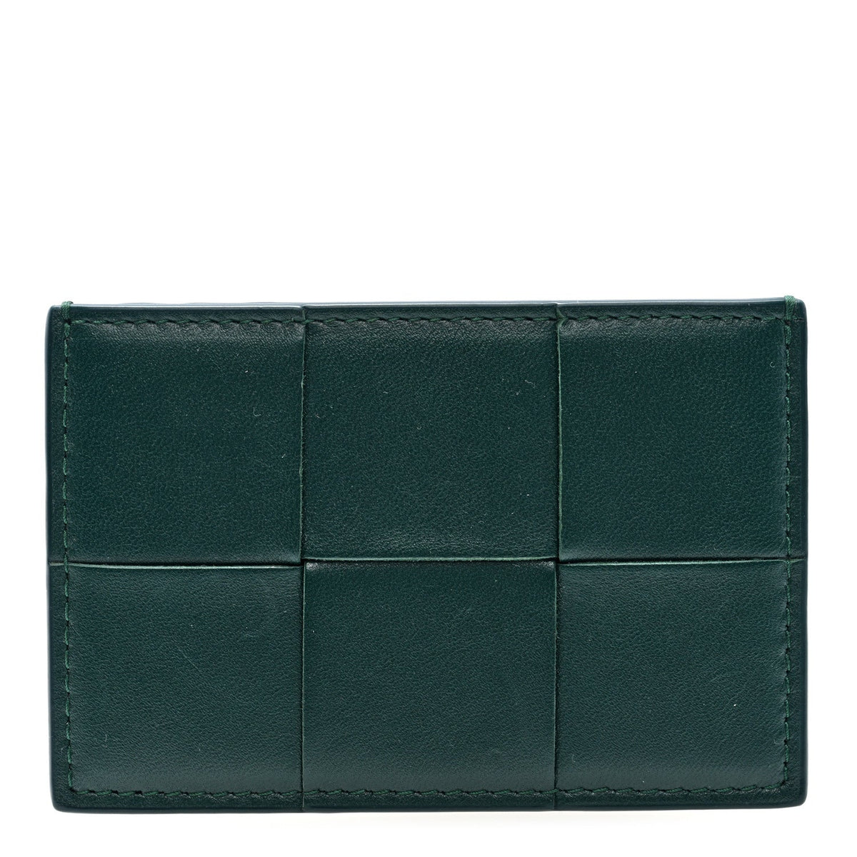 Nappa Maxi Intrecciato Card Holder Raintree