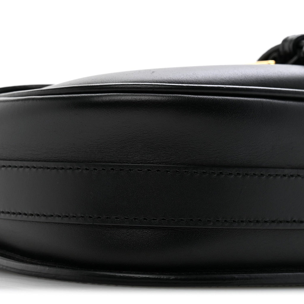 Box Calfskin Medium Bobby Flap Black