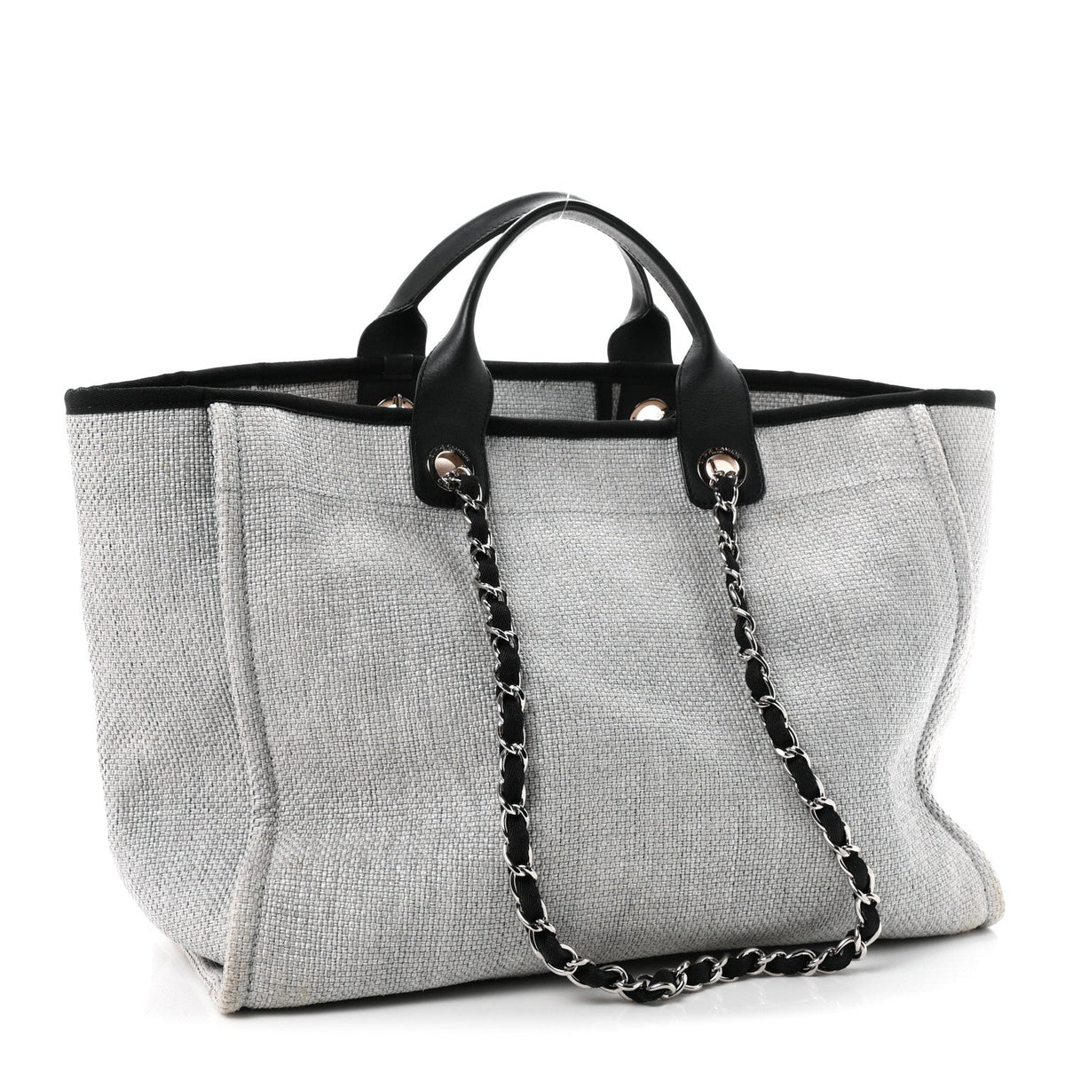 Canvas Deauville Large Tote Grey