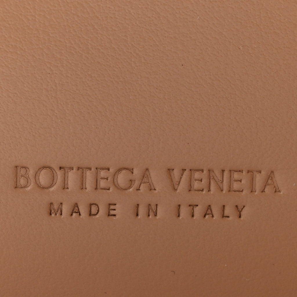 Nappa Intrecciato Small Bi-fold Zip Wallet Porridge