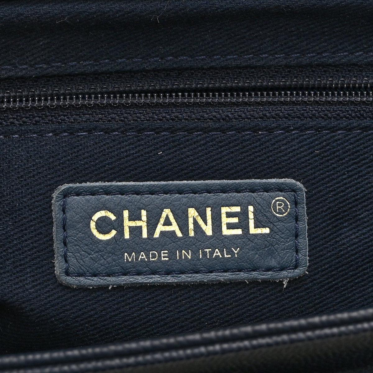 Caviar Quilted Mini Business Affinity Flap Navy Blue