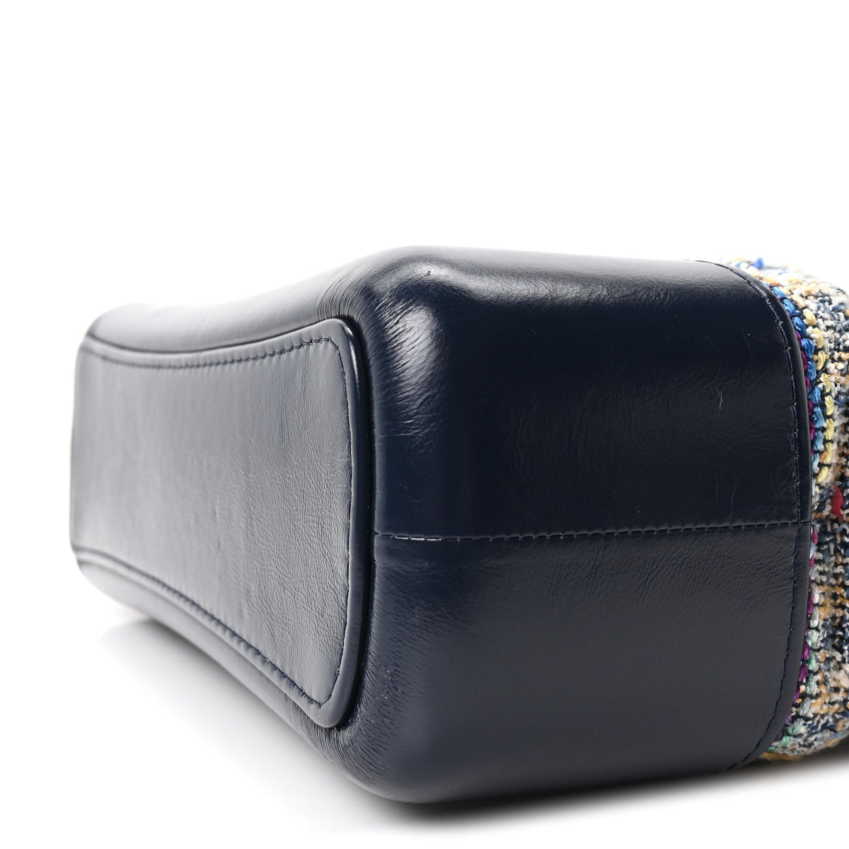 Tweed Calfskin Quilted Medium Gabrielle Hobo Navy