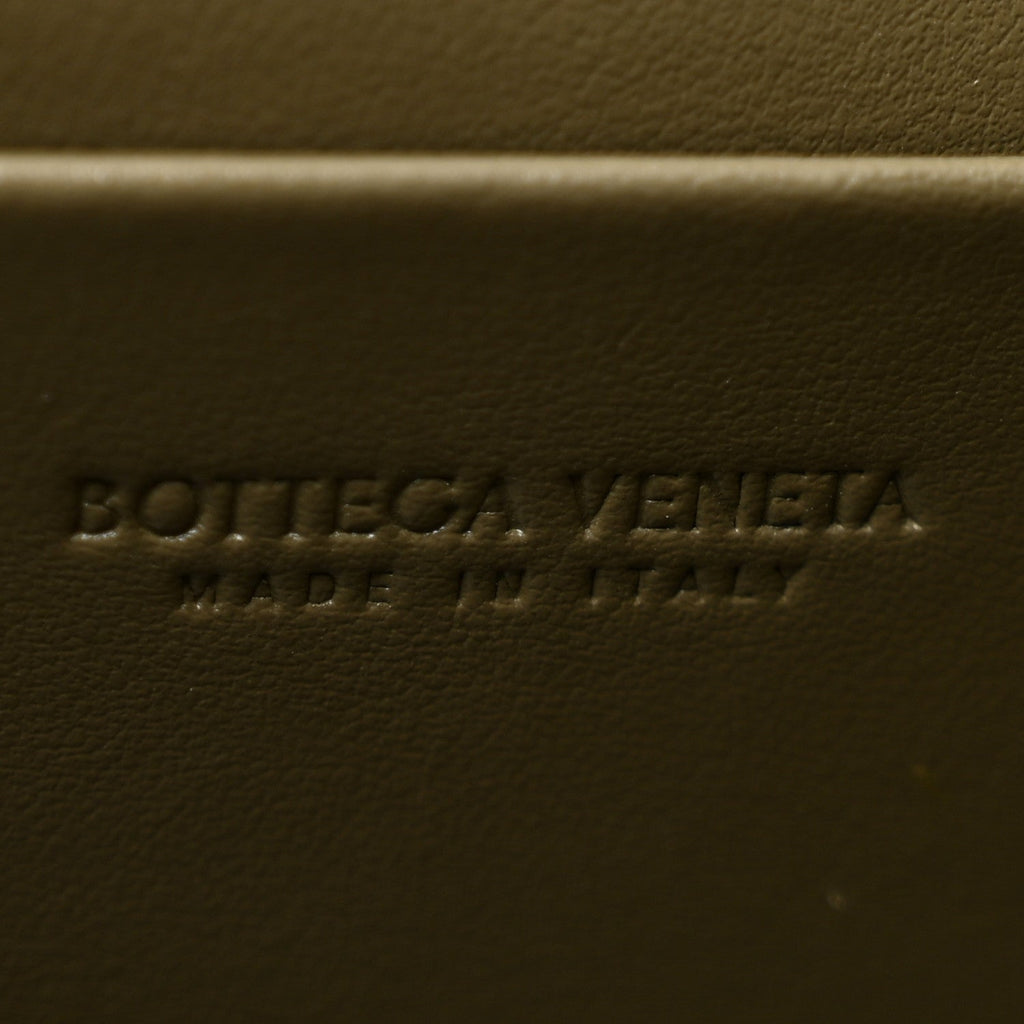 Calfskin Intrecciato Bang Bang Vanity Case Cypress