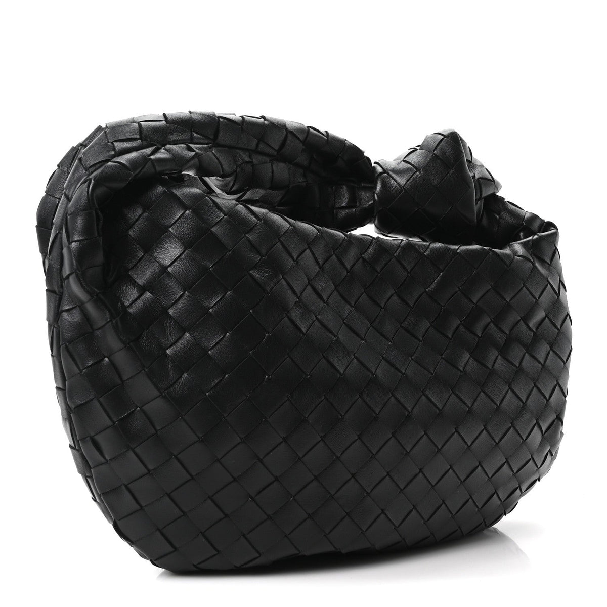 Nappa Intrecciato Teen Jodie Hobo Black