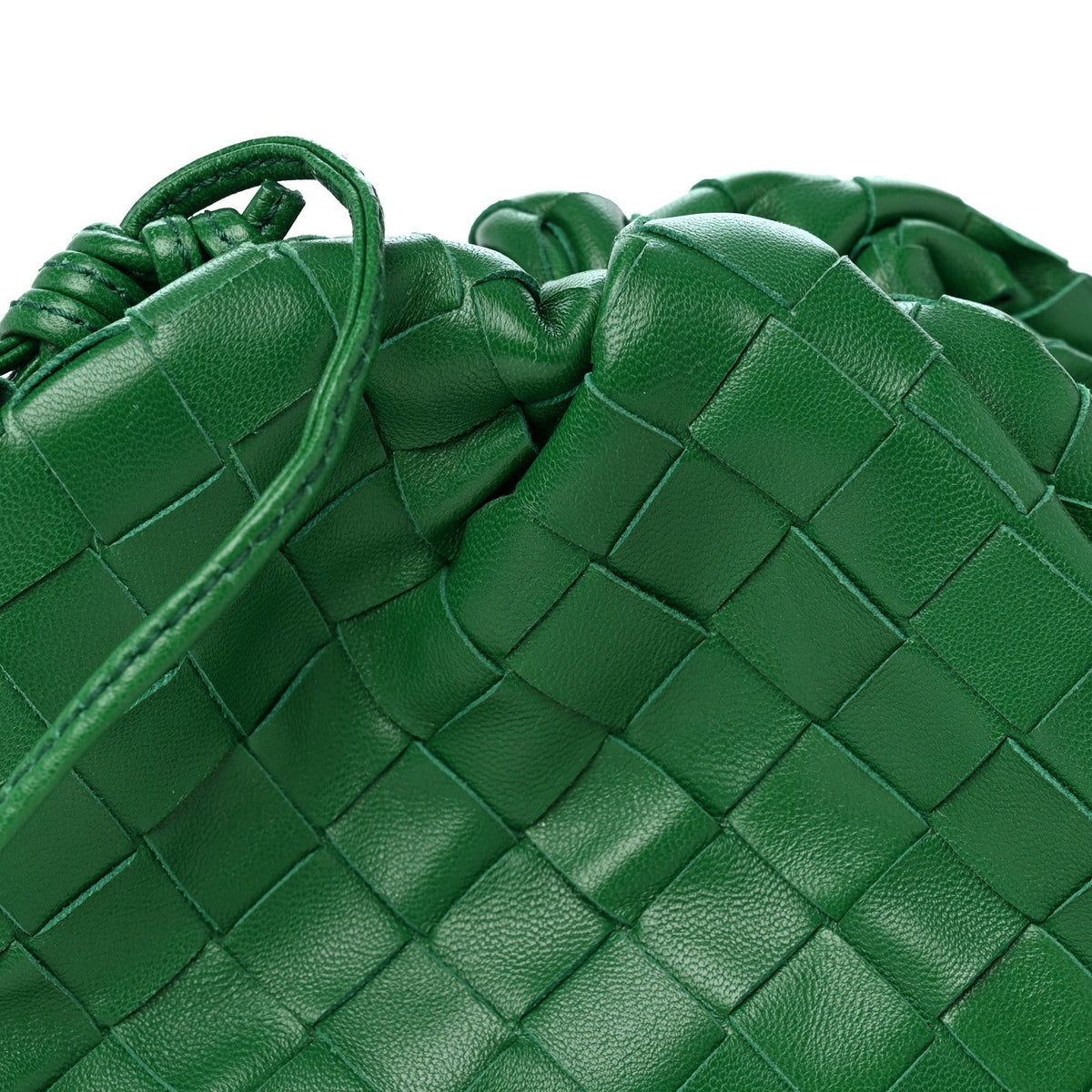 Nappa Intrecciato The Mini Pouch Racing Green