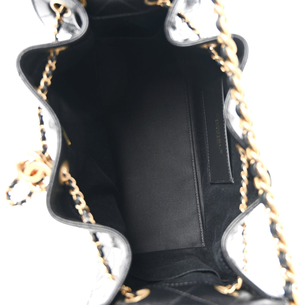 Caviar Quilted Small Chanel 25 Handbag Black