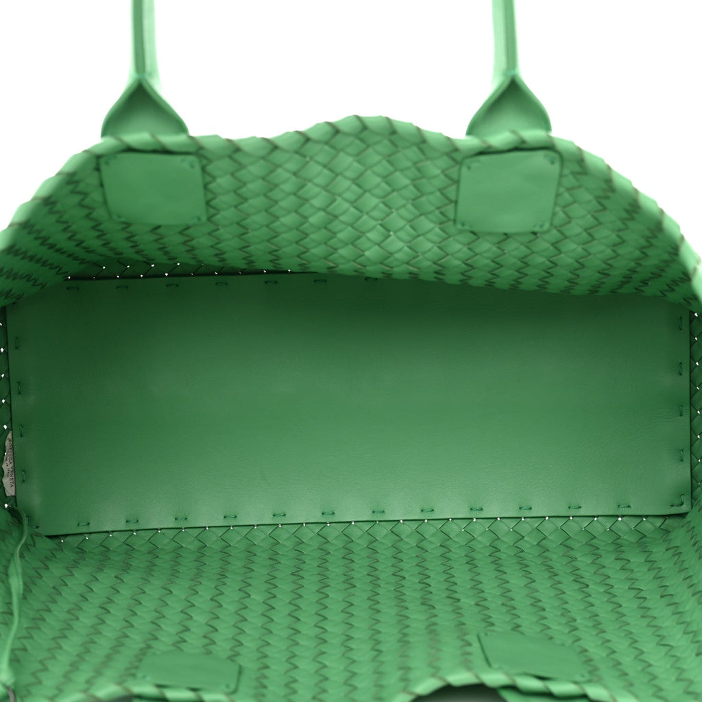 Nappa Intrecciato Medium Cabat Green