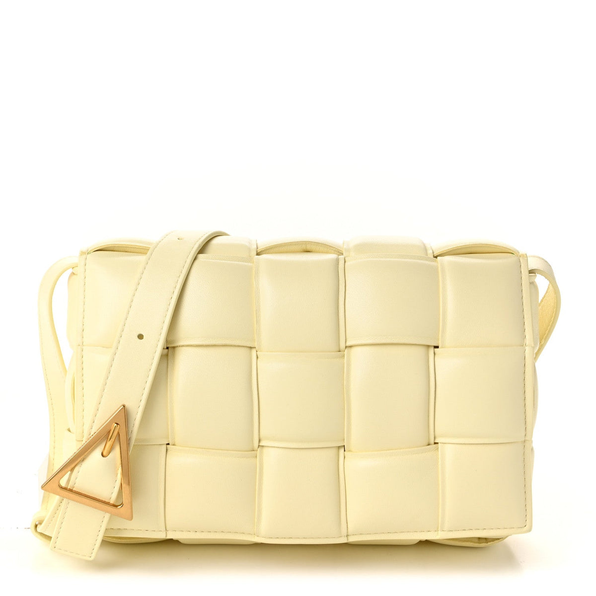 Nappa Maxi Intrecciato Padded Cassette Crossbody Bag Zest