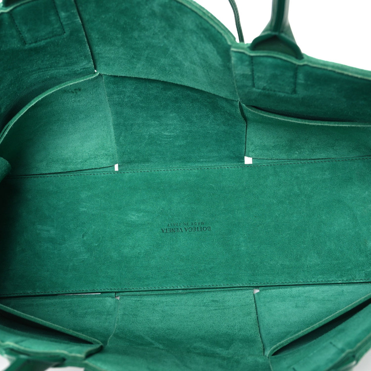 Nappa Maxi Intrecciato Medium Arco Tote Racing Green