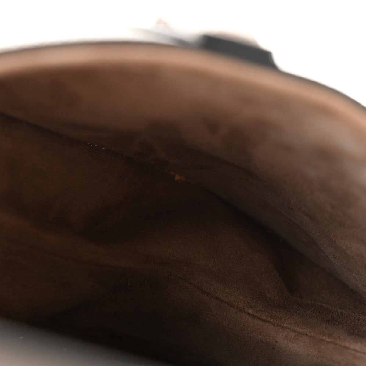 Grained Calfskin Saddle Bag Warm Taupe