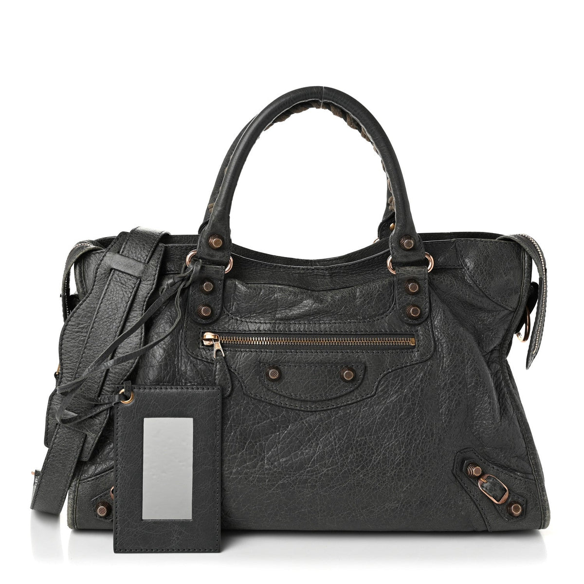 Agneau Giant 12 Rose Gold Hardware City Gris Tarmac