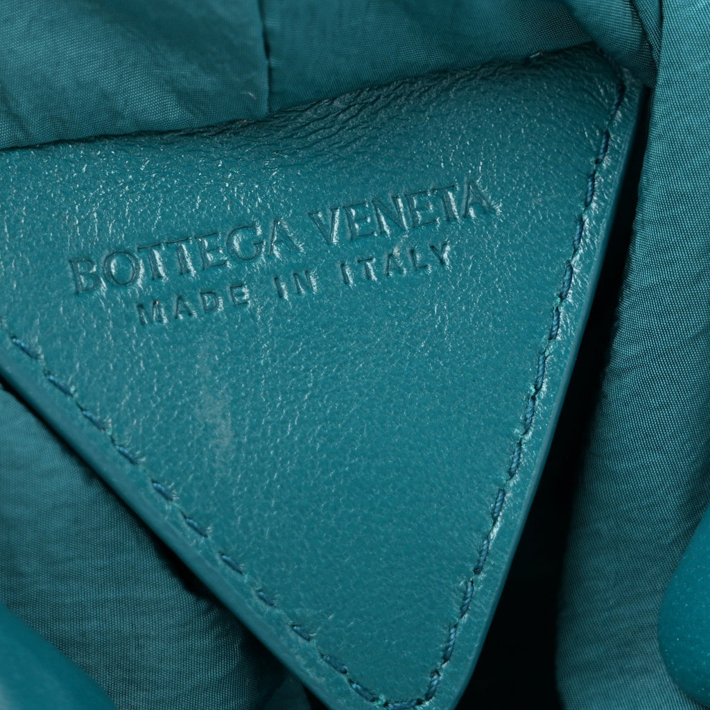 Lambskin Knit Small The Point Triangle Bag Mallard