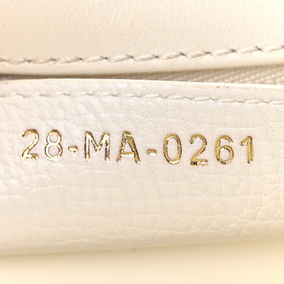 Grained Calfskin Cannage Large Caro Bag Latte