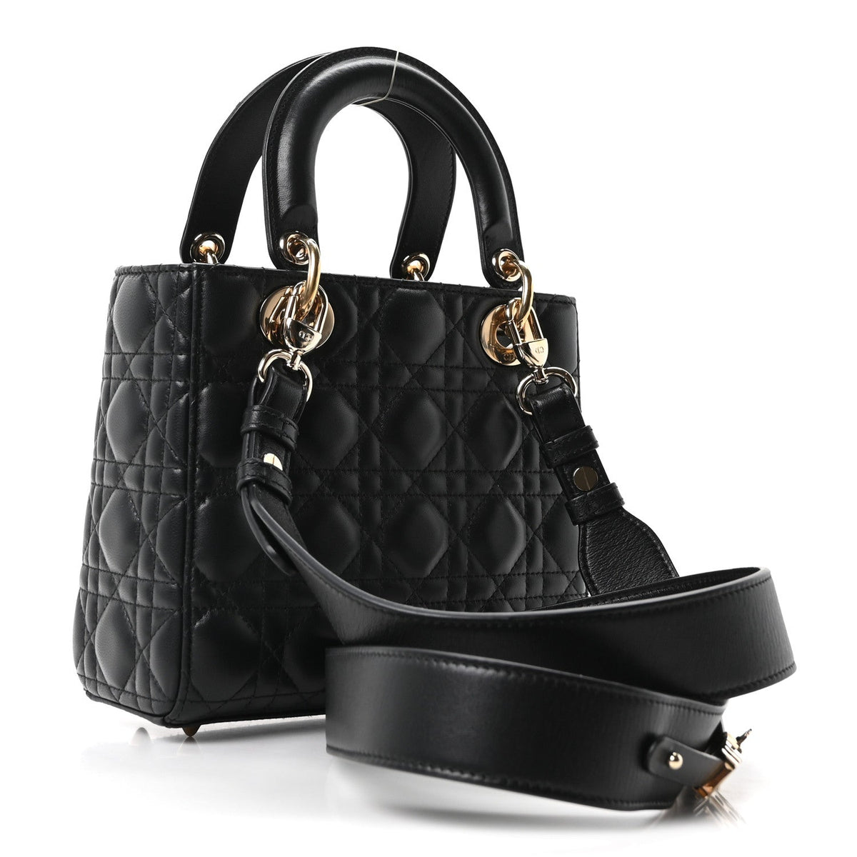 Lambskin Cannage Small My ABCDior Lady Dior Black