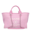 Mixed Fibers Small Deauville Tote Dark Pink