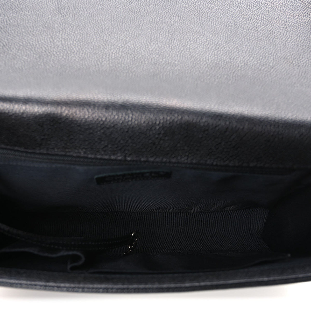 Caviar Quilted Large Boy Flap Black