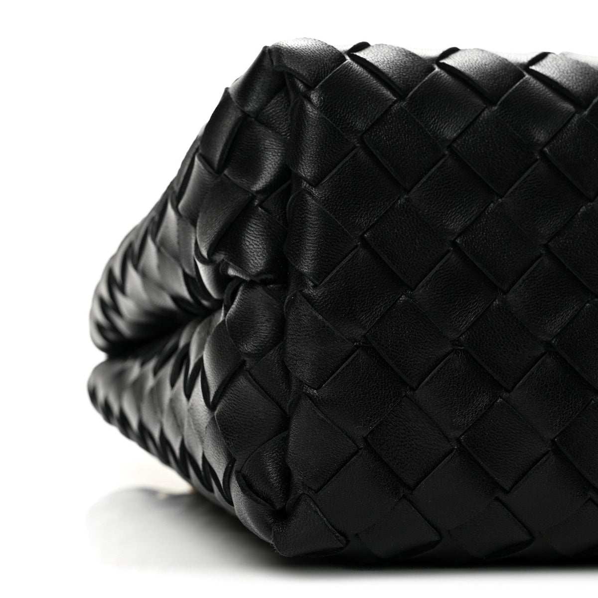 Nappa Intrecciato Small Andiamo With Chain Shoulder Bag Black