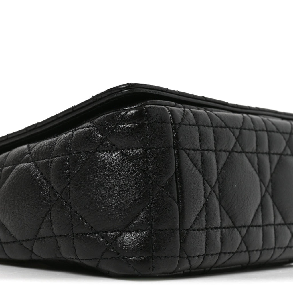 Calfskin Cannage Small Caro Bag Black