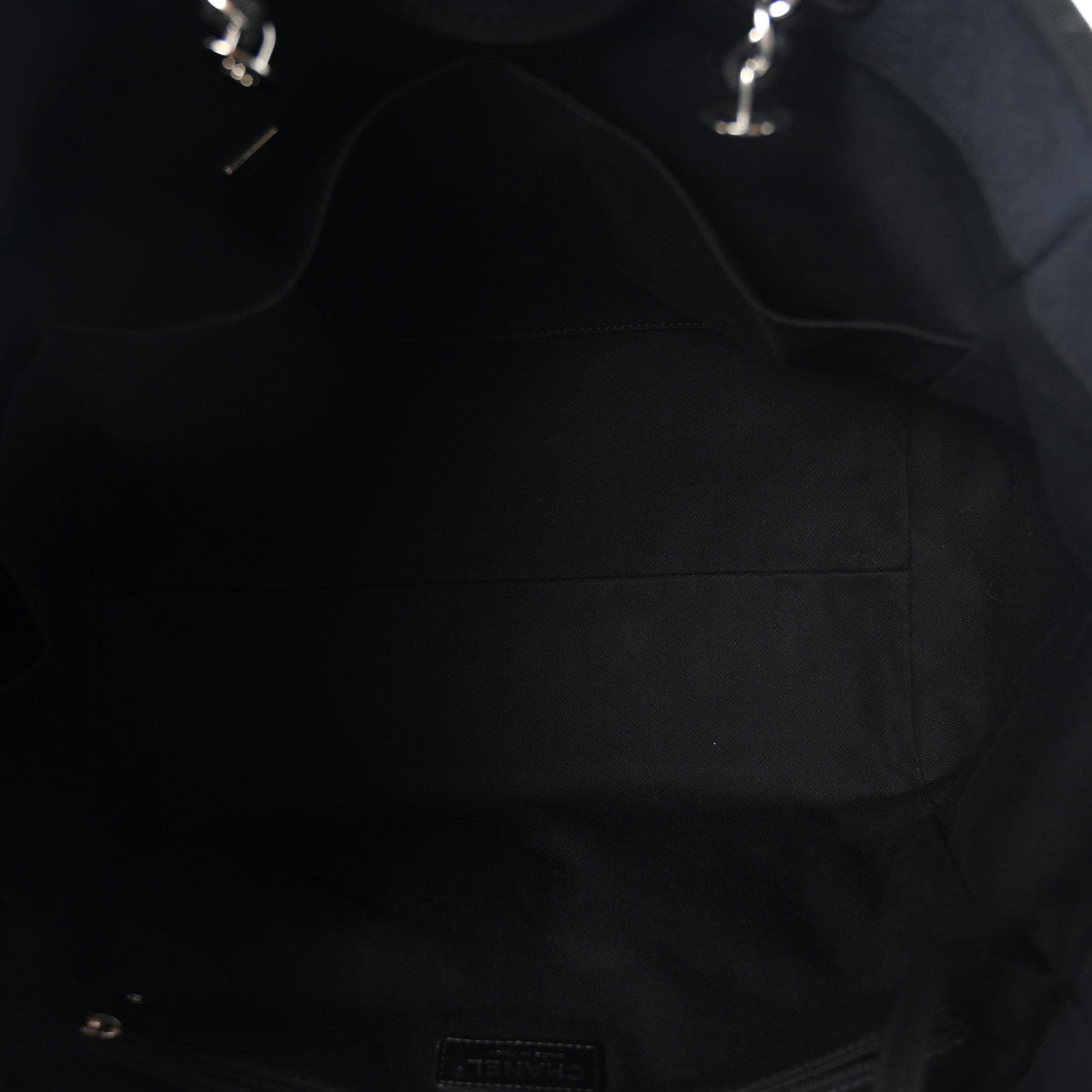 Mixed Fibers Medium Deauville Tote Navy