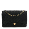 Caviar Quilted Maxi Double Flap Black