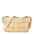 Grained Calfskin Maxi Intrecciato Cassette Crossbody Bag Porridge