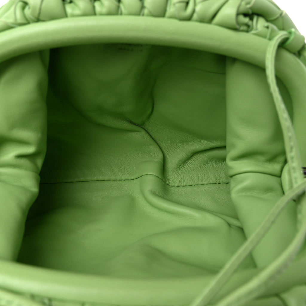 Nappa Intrecciato The Mini Pouch Pistachio