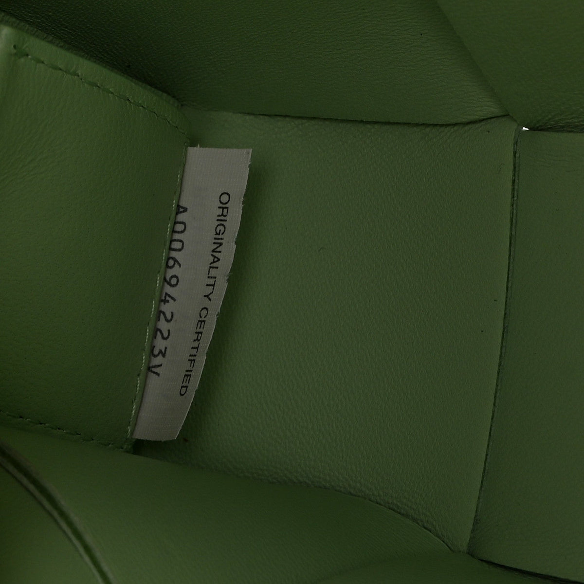 Nappa Maxi Intreccio Mini Arco East West Tote Pistachio