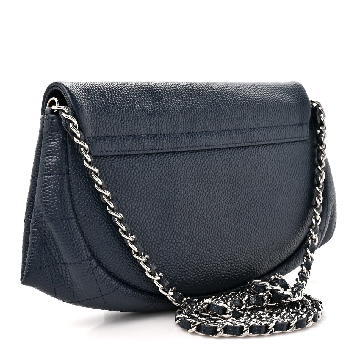 Caviar Half Moon Wallet On Chain WOC Navy