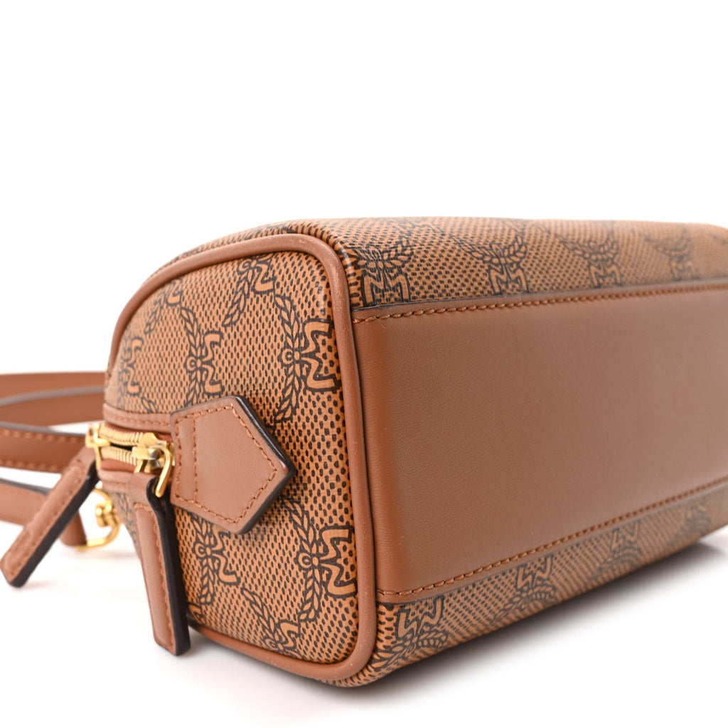 Lauretos Nappa Mini Ella Boston Bag Cognac