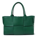 Nappa Maxi Intrecciato Medium Arco Tote Racing Green