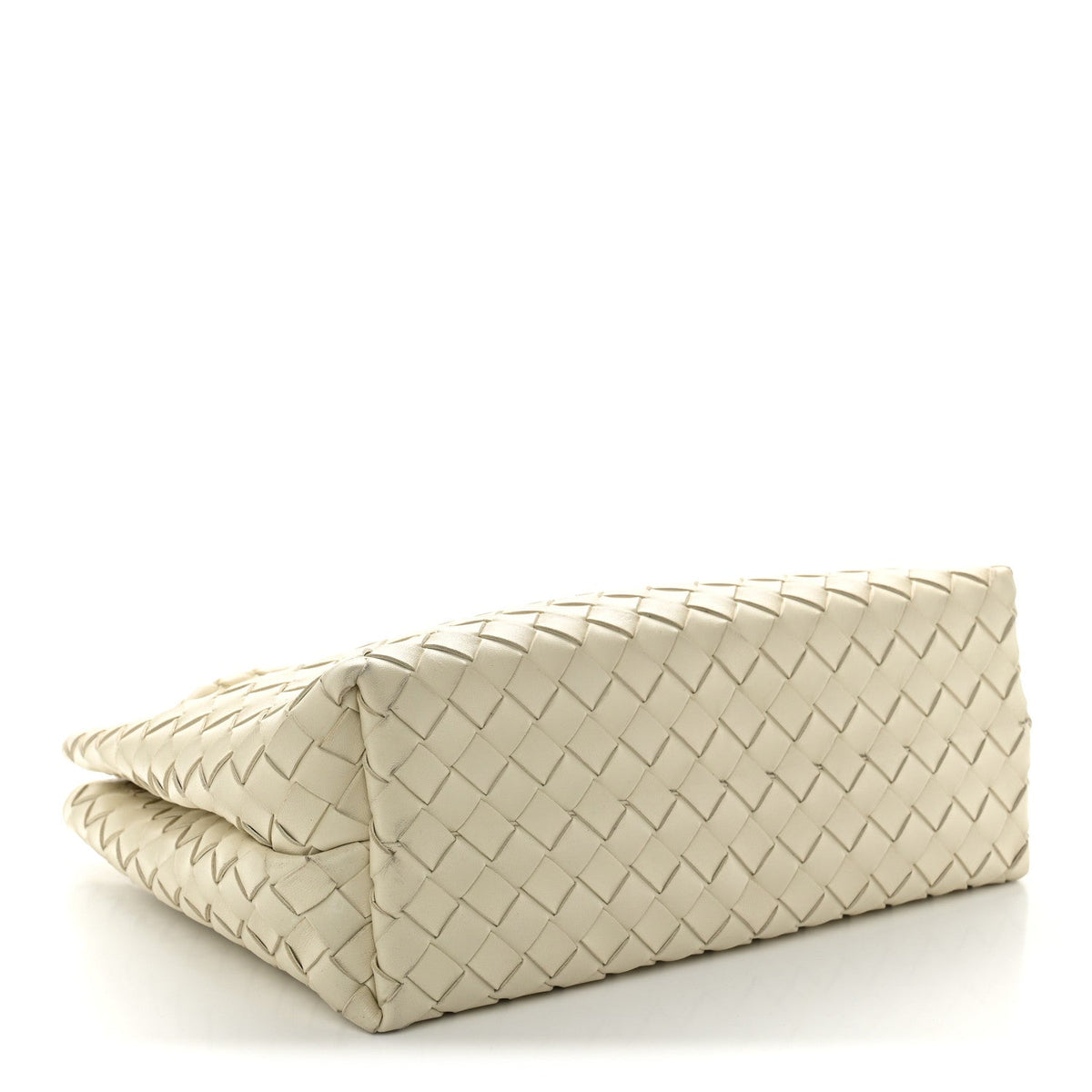 Nappa Intrecciato Medium Andiamo Shoulder Bag Sea Salt