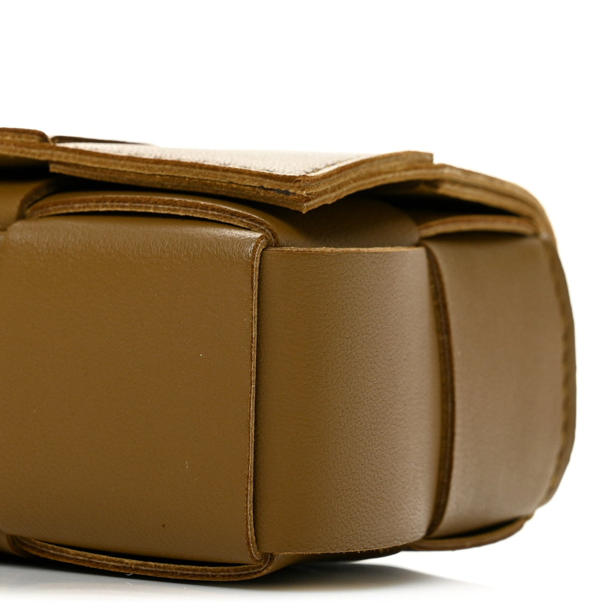 Lambskin Maxi Intrecciato Extra Mini Cassette Crossbody Bag Acorn