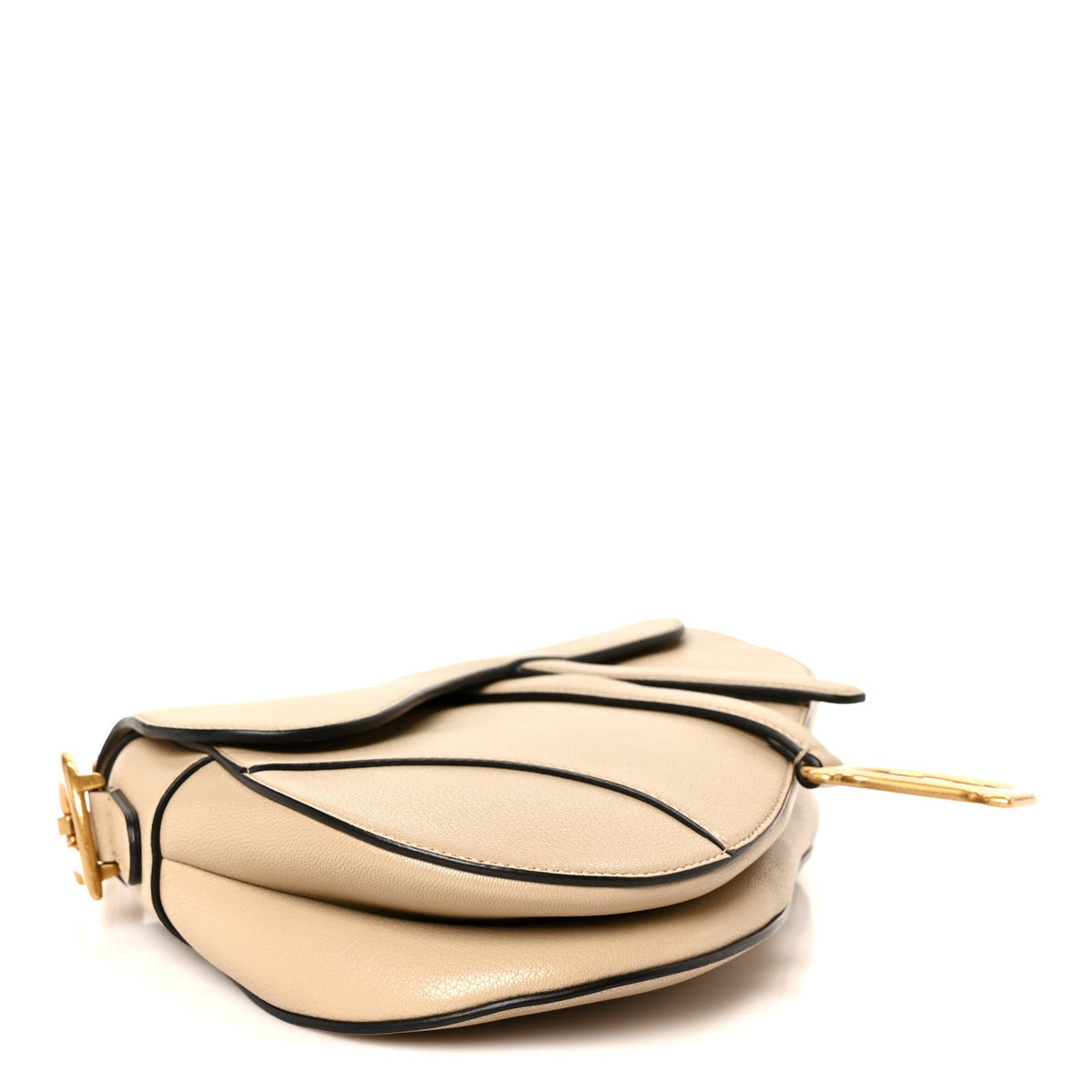 Grained Calfskin Saddle Bag Sable