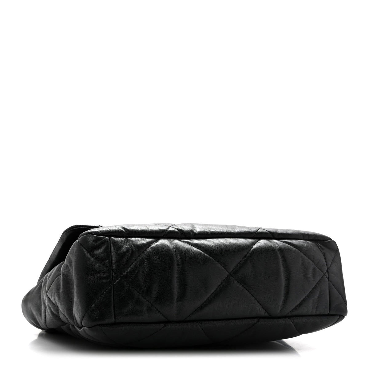 Goatskin Quilted Large Chanel 19 Flap Black